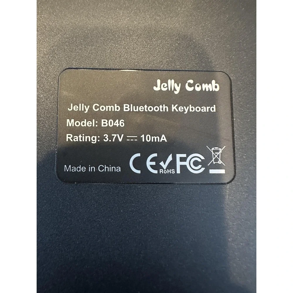 Jelly‎ Comb B046 Bluetooth Wireless Keyboard Black Tablet Phone Stand Portable
